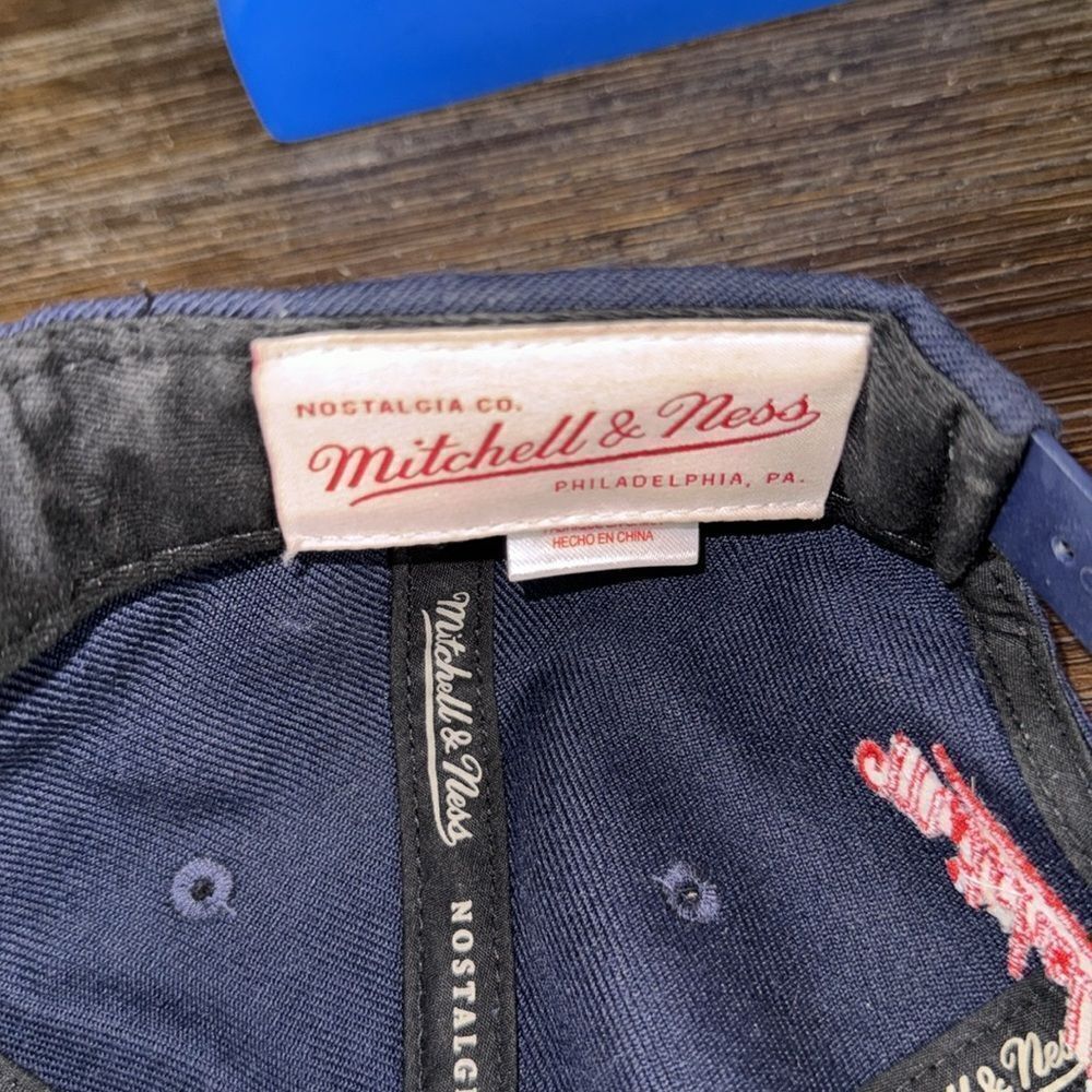Mitchell & Nets New Jersey Nets SnapBack Hat - Picture 7 of 7